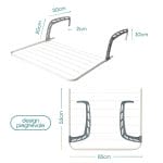 stendibiancheria a 7 fili misure Stendibiancheria da termosifone con misure 65x53 cm e manici regolabili