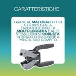 Tappatrice a 2 leve molto leggera e robusta per imbottigliamento domestico
