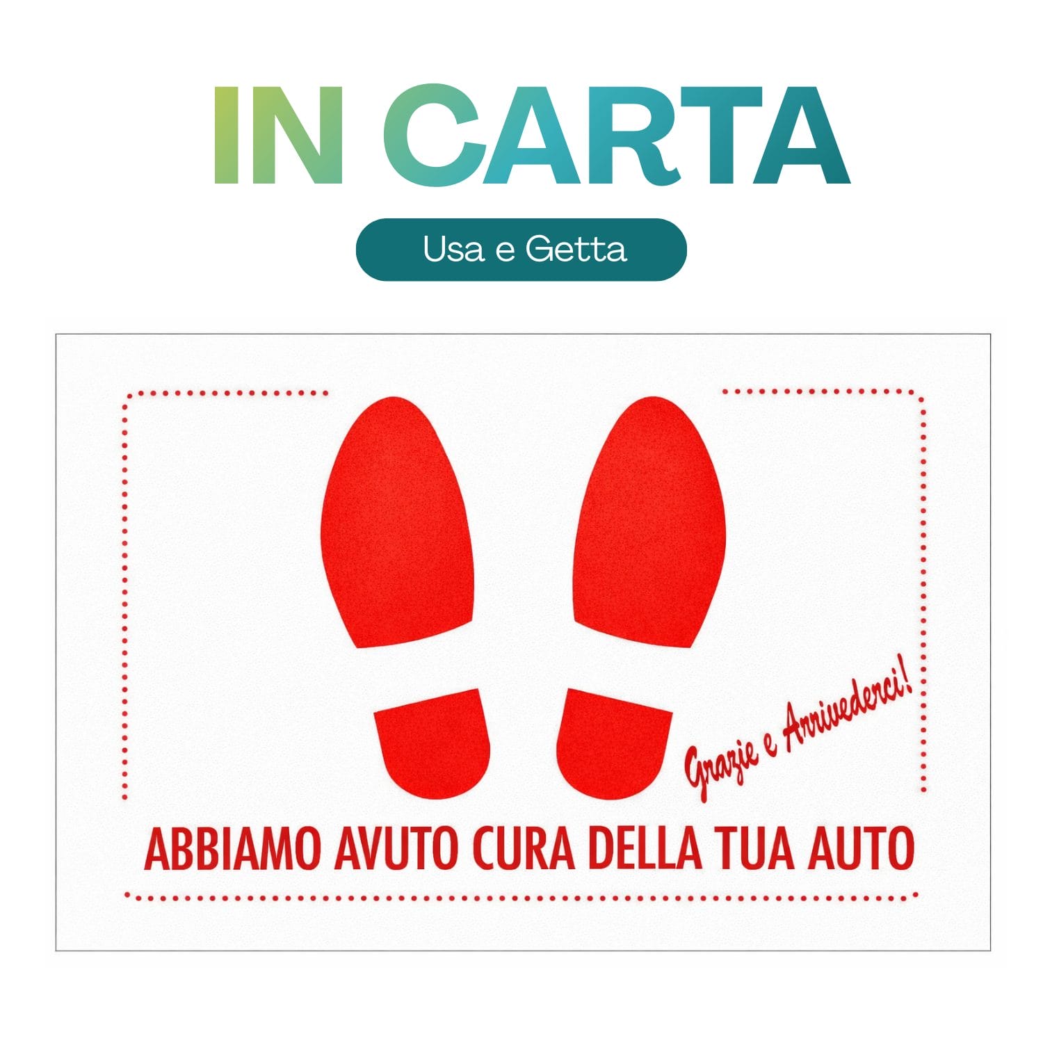 tappetini auto materiale Tappetino protettivo auto in carta monouso