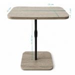 tavolino per divano misure Dimensioni tavolino per notebook con piano 45x29 cm e altezza regolabile 48-80 cm