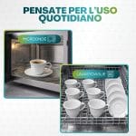 tazzine bianche con piattino 80ml lavastoviglie microonde Tazzine caffè bianche con piattino 80 ml lavabili in lavastoviglie