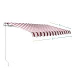 Tenda da Sole a Barra Quadra Bordoux da 300×200 cm