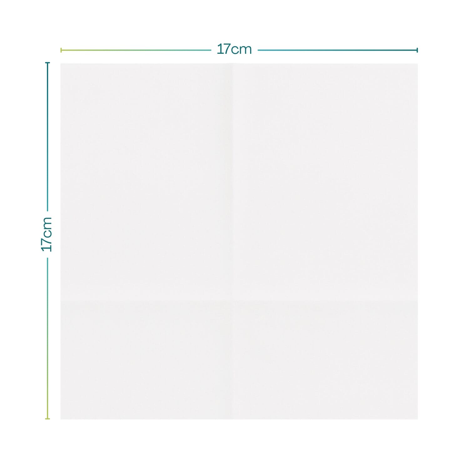 Tovagliolo bianco 17x17 cm 1 velo in pura cellulosa Paluplus – formato compatto per dispenser bar