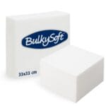 Tovagliolo BulkySoft doppio velo bianco misura 33x33 cm