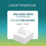 Tovaglioli in pura cellulosa Made in Italy confezioni da 400 1200 e 4000 pezzi