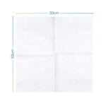 Tovagliolo monouso in pura cellulosa bianco con dimensioni 33x33 cm