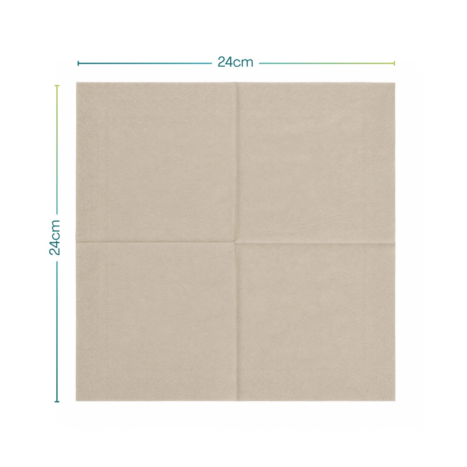 tovagliolini cocktail avana misure Tovagliolino cocktail avana 24x24 cm aperto, formato quadrato