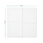 tovagliolini cocktail bianchi misura Tovagliolino bianco 24x24 cm aperto, formato quadrato
