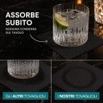 tovagliolini cocktail neri assorbenza Tovagliolini cocktail neri in carta doppio velo, assorbenti senza condensa