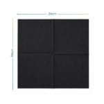 tovagliolini cocktail neri misura Tovagliolino nero 24x24 cm in carta doppio velo, formato quadrato