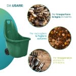 trolley da giardino verde utilizzi Carrello da giardino verde multiuso per legna foglie e attrezzi