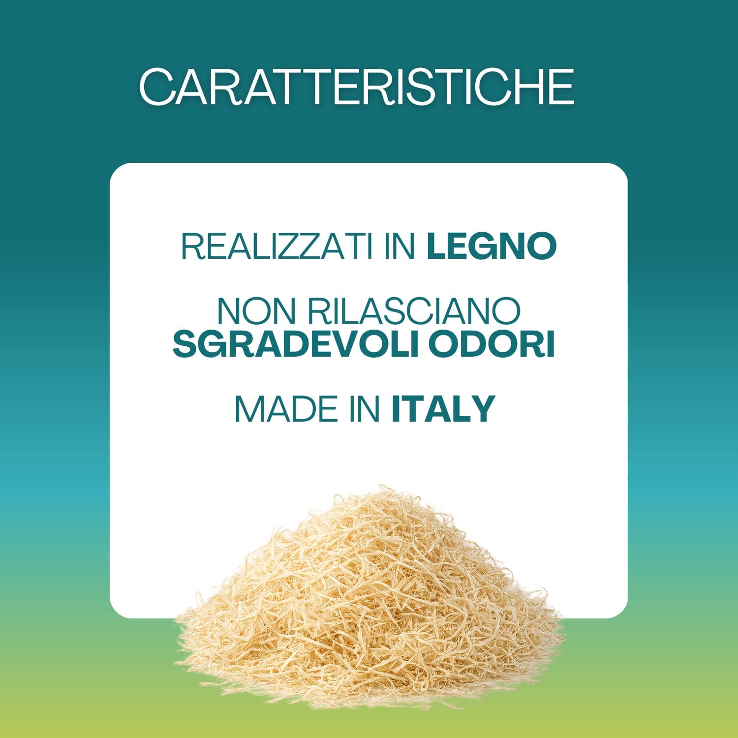 trucioli di legno caratteristiche Trucioli di legno naturali made in Italy senza odori
