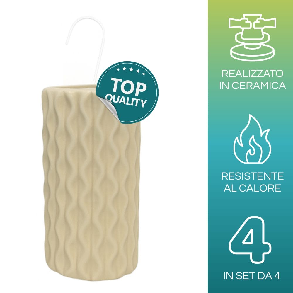 Umidificatore a onde in ceramica top quality resistente al calore set da 4