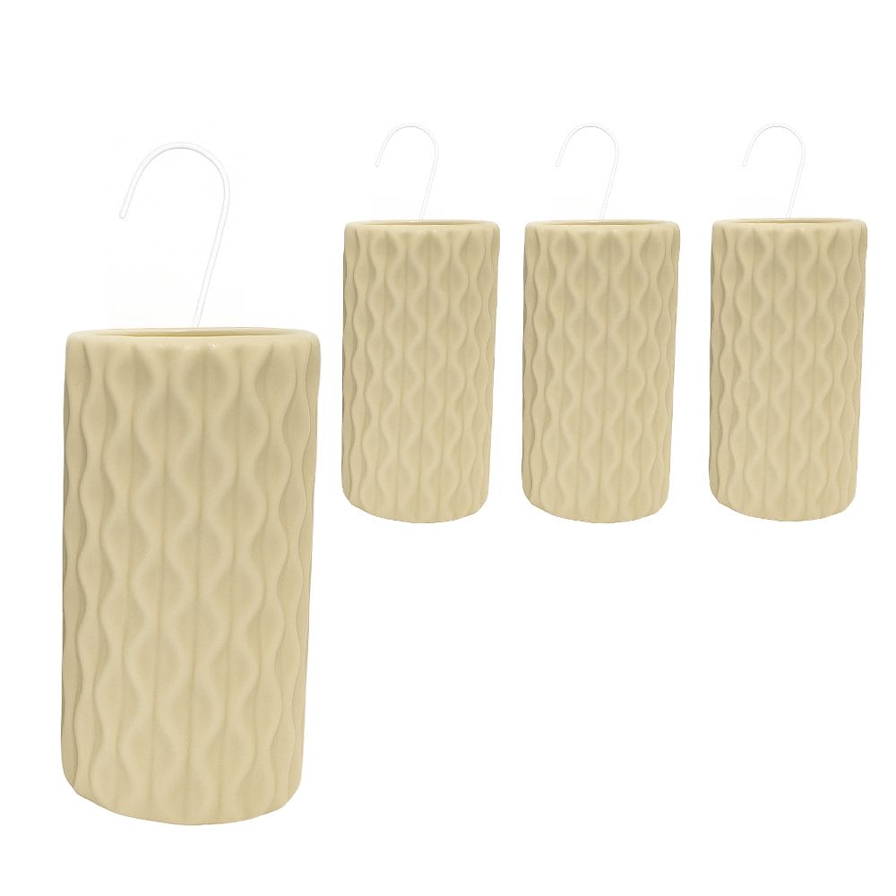 Set 4 umidificatori a onde in ceramica con gancio per termosifone