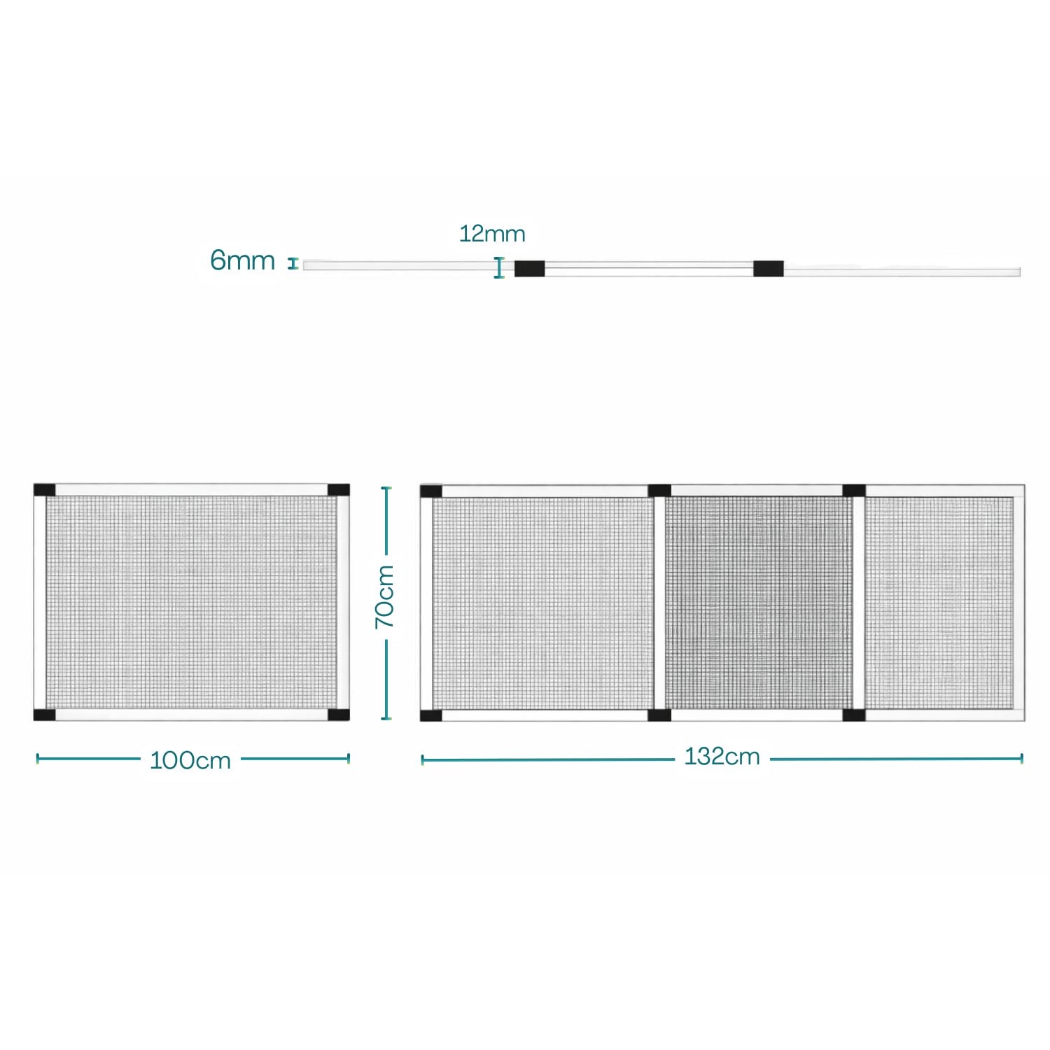 zanzariera estensibile misure Zanzariera estensibile 70x100-132 cm regolabile per finestra anti insetti