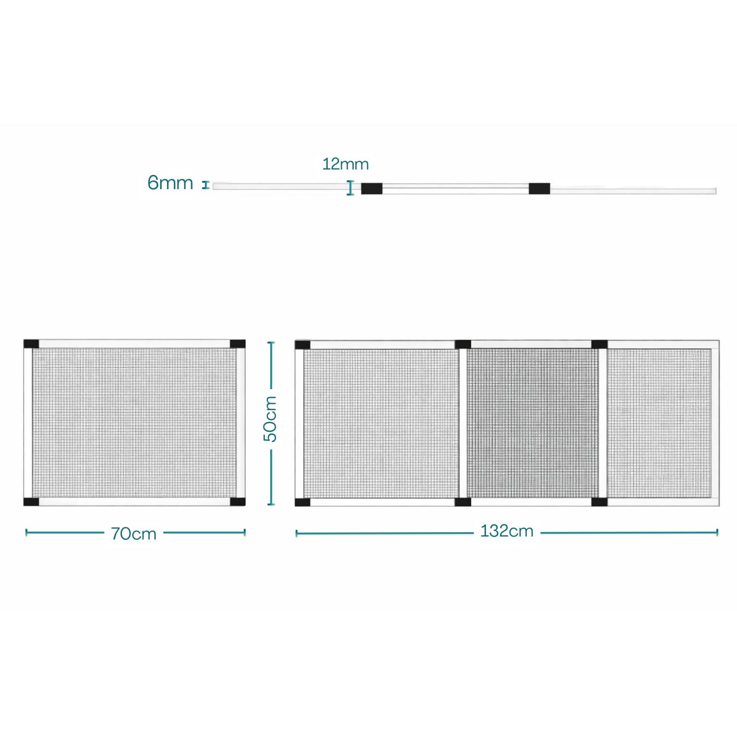 zanzariera estensibile misure Zanzariera estensibile universale 50x70-132 cm facile montaggio
